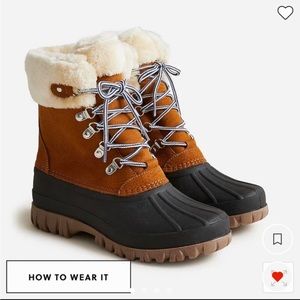 Women’s jcrew winter duck boot